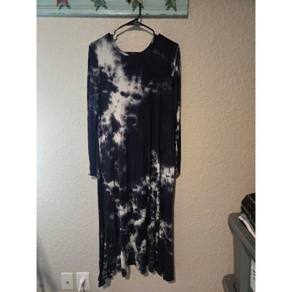 Natural Life Grey Tye Dye Maxi Dress